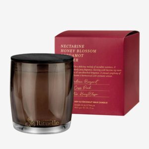 Nectarine scented soy candle